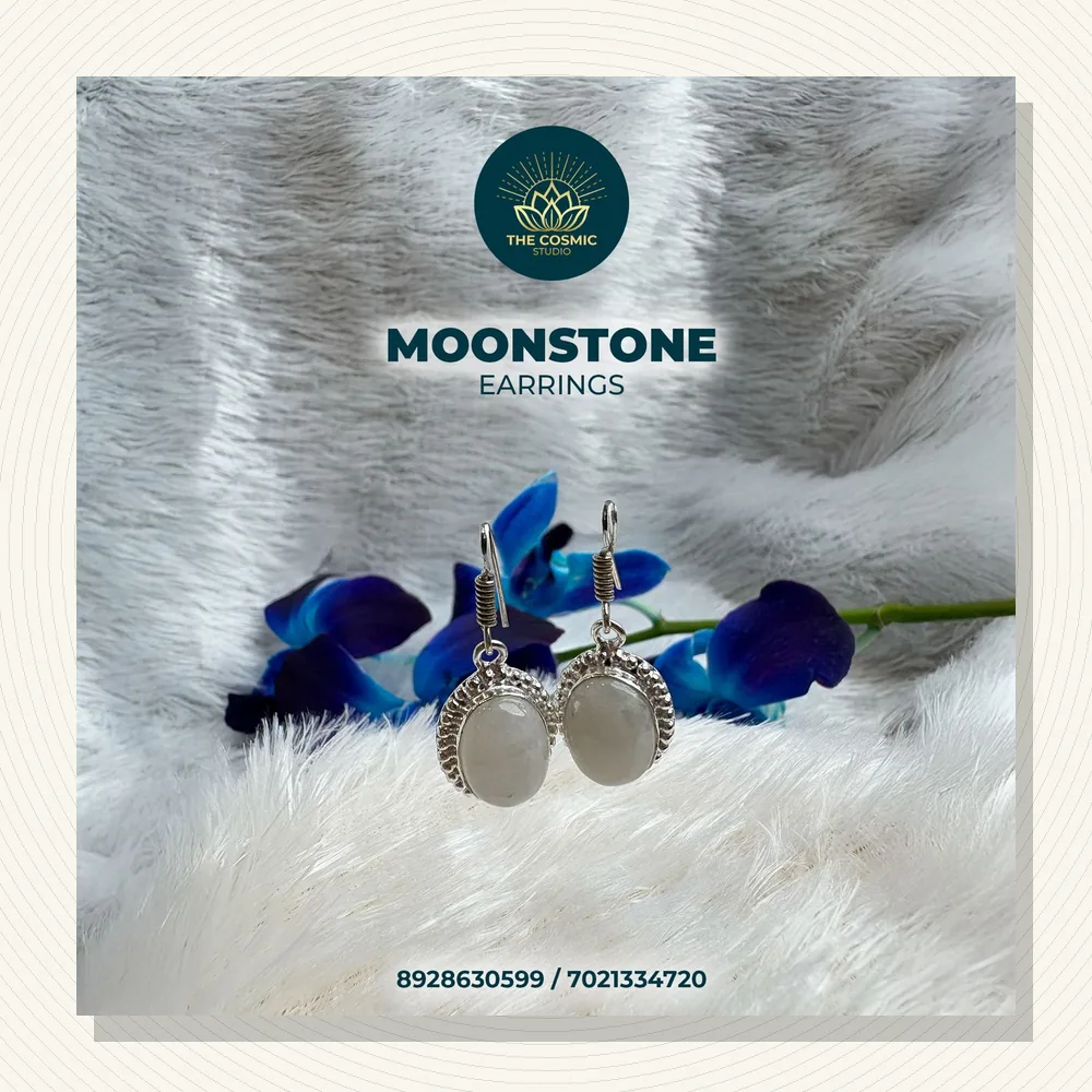 Moonstone Hanging Earrings