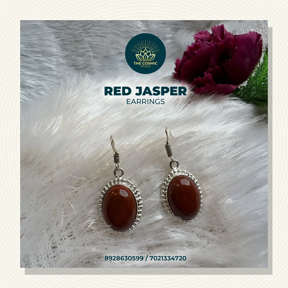 Red Jasper Hanging Earrings